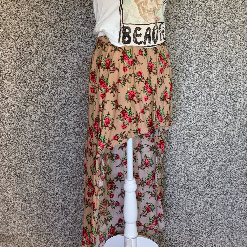 💫✨Rose Print High Low Skirt✨💫